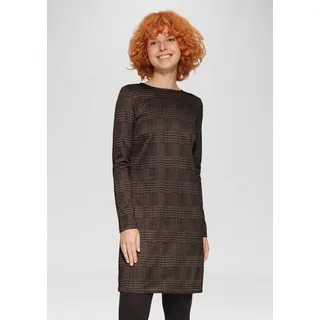 QS Minikleid Kleid gemustert Braun XS