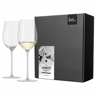 Eisch Germany Weißweinglas Unity Sensis plus 2er Set 410 ml, Kristallglas weiß