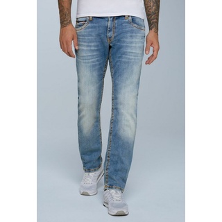 CAMP DAVID Comfort-fit-Jeans mit breiten Nähten blau 34