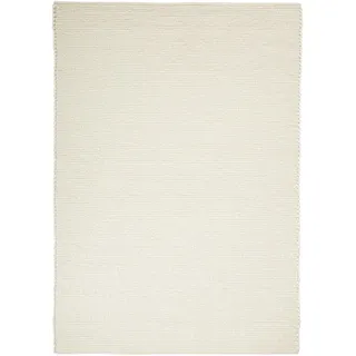 Linea Natura Handwebteppich, Weiß, Textil, Uni, rechteckig, 170x230 cm, für Fußbodenheizung geeignet, beidseitig verwendbar, Teppiche & Böden, Teppiche, Moderne Teppiche