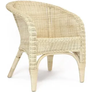 Dekoleidenschaft Rattansessel beige
