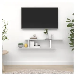 vidaXL Wandregal 125 x 18 x 23 cm Weiß