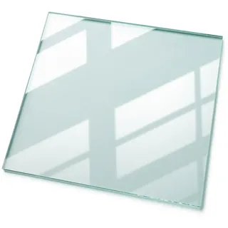 Tulup Tischplatte 60 x 60 cm Glas transparent