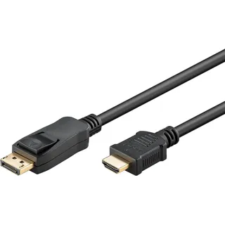goobay DisplayPort auf HDMI Adapterkabel 2 m Schwarz