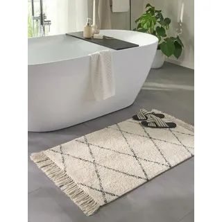 benuta Nest Badematte Creme 80 x 50 cm