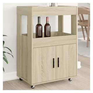 vidaXL Barwagen Sonoma-Eiche 60x39,5x89 cm Holzwerkstoff