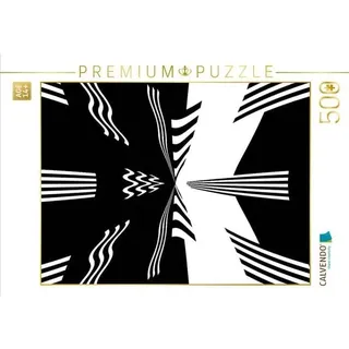 CALVENDO Puzzle Chaos in schwarz und weiß 500 Teile Lege-Größe 48 × 36 cm Foto-Puzzle für Erwachsene