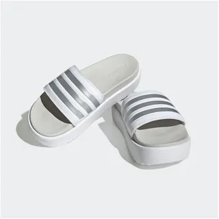 adidas Platform adilette Cloud White / Zero Metalic / Grey One 44 1/2