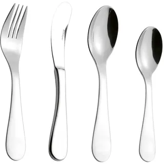 4-teiliges Kinderbesteck SUNNY von Esmeyer, aus hochwertigem Edelstahl 18/10 poliert. Messer aus Klingenstahl.