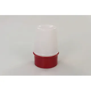TUPPERWARE Junge Welle Eierbecher weiß rot Eier Eierwärmer
