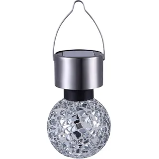 GLOBO Solarleuchte Edelstahl spritzwassergeschützt IP44 LED weiß