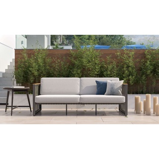 Garten Couch 2-Sitzer YACHT Outdoor Gartensofa Sofa - Grau