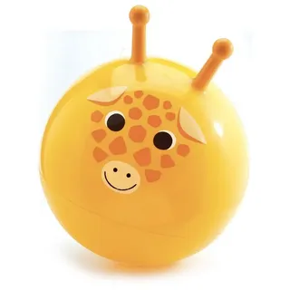 DJECO Hüpfball Ergonomischer Hüpfball für Kinder, rutschfest, Ø 40–45 cm, bis 60 kg gelb