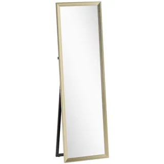 Homcom Ganzkörperspiegel 160 x 50 cm Gold