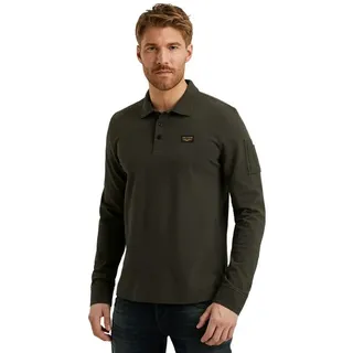 PME LEGEND Poloshirt LONG SLEEVE POLO AMERICAN CLASSIC (1-tlg) mit Stretch grün S (48)