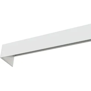 tilldekor Gardinenschiene 2-läufig | Mit Blende | Weiß | 140 cm | Vorhangschiene für die Decke, vorgebohrt, Längen 100-400 cm, Weiß oder Silber, Komplettset mit Gleitern und Endkappen