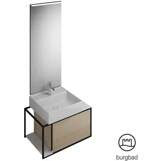 Burgbad Junit Schrank mit Waschtisch, mit Spiegel, SFLF076LF3150C0001G0175,