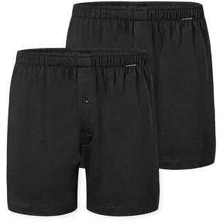 SCHIESSER Boxershorts 2er Pack schwarz 4XL
