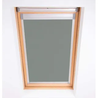 Bloc Skylight Rollo 11 (114/140) für Fakro Dachfenster Blockout, Zinn, Dunkelgrau