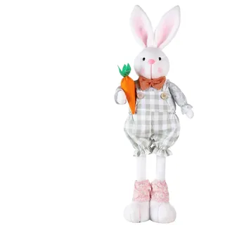 CGACCSD Osterhase Deko Groß Hase Deko Osterhasen Wichtel Mit Ausziehbaren Beinen,Osterhase Figuren Mit Teleskop Beine, Tischdeko Ostern Kaninchen Osterfigur Ornamente