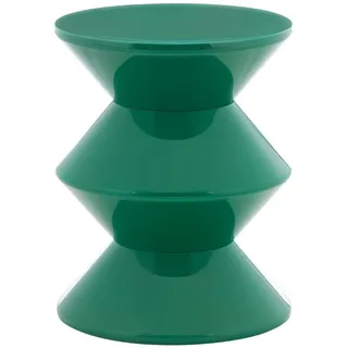 HowHomely Kaffeetisch Seitentisch Couchtisch 36x45 grün Kunststoff modern Deko
