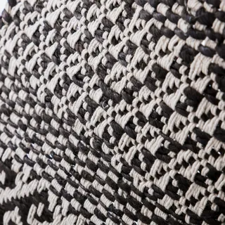 Teppich/Läufer House Doctor, Schwarz, für Wohnzimmer, Stoff / Textil - 90 - 60
