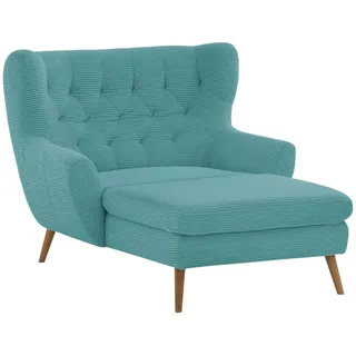 Stylife Xxl-Sessel, Türkis, Holz, Eiche, massiv, Uni, 120x101x165 cm, Fußauswahl, Stoffauswahl, Wohnzimmer, Sessel, XXL-Sessel