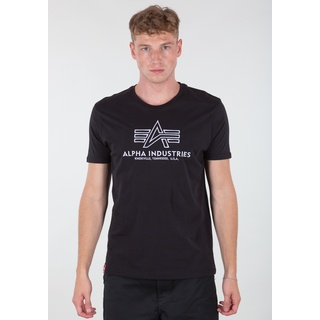 T-Shirt »  Men - T-Shirts Basic T Embroidery«, Gr. 2XL, black/white, , 35425835-XXL