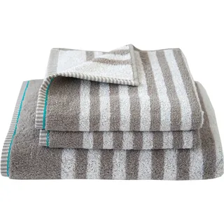 Dyckhoff Duschtuch Maritim, Sea Stripe, Frottier (1-St) grau