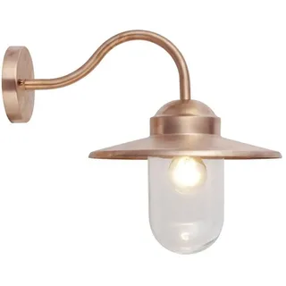 KS Verlichting Hoflampe Dolce - Wandleuchte im Landhausstil, ohne Bewegungsmelder & Leuchtmittel - Für Hof & Garten - Hochwertiges Kupfer lackiert, handgemacht - Für Halogen & LED - Max. 60W