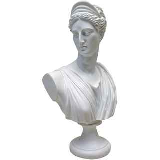 Design Toscano Diana von Versailles: Skulpturale Büste aus Marmor-Kunstharz