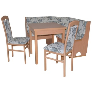 moebel-direkt-online Eckbankgruppe Anja, (Spar-Set, 4tlg-Set), Sitzflächen mit hochwertiger Gasdruckfeder beige
