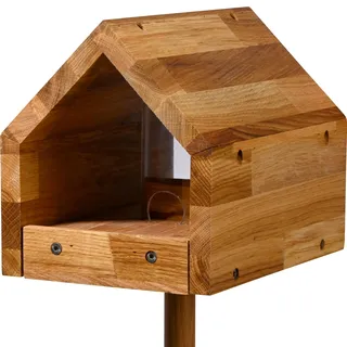 Luxus-Vogelhaus "Bauhaus I", Eiche, natur