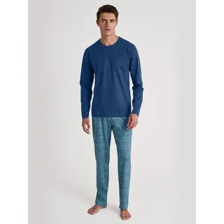 CALIDA Schlafanzug Relax Imprint 1 Blau XXL (58/60)