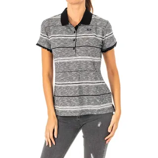 La Martina Kurzarm-Poloshirt, Schwarz-Weiss, Small - S