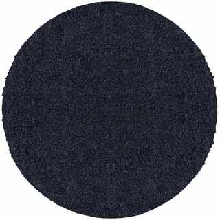Carpetsale24 Shaggy Hochflor Teppich 200 cm Rund Marineblau weich flauschig modern einfarbig Perfekt als zentrales Wohnaccessoire für Wohnzimmer Schlafzimmer Flur