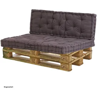 Hti-Living Sitzkissen Set 40 x 40 cm Braun