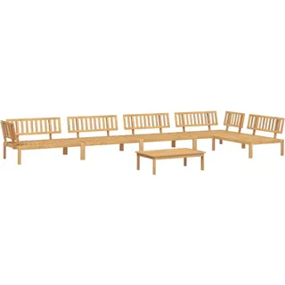 vidaXL 6-tlg. Garten-Sofagarnitur aus Paletten Massivholz Akazie