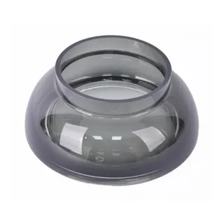 Schäfer Elektronik Dekovase Glasschale 26 cm in Anthrazit – Dekovase für moderne Wohnakzente schwarz