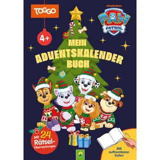 PAW Patrol Mein Adventskalenderbuch: Mit 24 Räsel-Überraschungen I Adventskalender für Jungen und Mädchen ab 4 Jahren