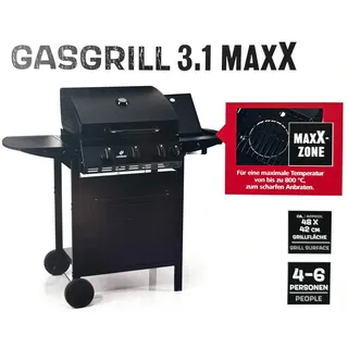 Landmann 3.1 maxX Gasgrill BBQ Grillwagen 3 Hauptbrenner + maxX Zone NEU OVP