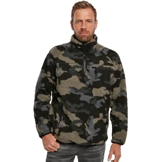 Brandit Textil Teddy Troyer Jacke Dark Camo L