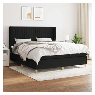 vidaXL Boxspringbett 180 x 200 cm Schwarz