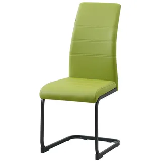 Hti-Living Schwingstuhl SallyP Kunstleder grün 2 Stk.