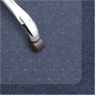 OfficeMarshal Teppich-Bodenschutzmatte   Transparent   PVC   2,5 Millimeter   75x120 cm