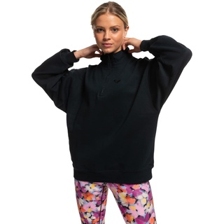 Roxy Essential Energy - Sweatshirt mit Halbreißverschluss für Frauen Schwarz