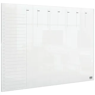 NOBO Mini-Whiteboard Wochenplaner 297 x 420 mm Transparent/Weiß