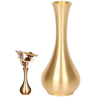 Glixoft Messing-blumenvase, Metall-Desktop-vase, Blumenarrangement-vase, Vintage-dekorative Vase, Tischdekoration Für Den Heimgebrauch Im Büro