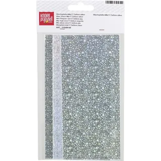 Knorr Prandell Bastelfilz Verzierwachs Sortiment 175x80x0,5mm Hologram silber VE=3 Stück