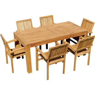 ASS Altenburger Teak Set 7-tlg. Braun